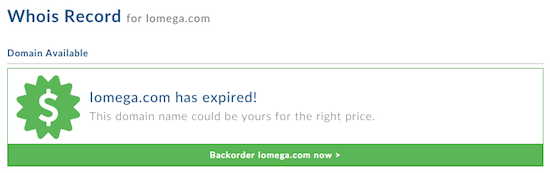 Iomega.com Domain Name