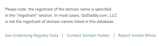 Redacted Whois at GoDaddy: a revenue hit but better customer